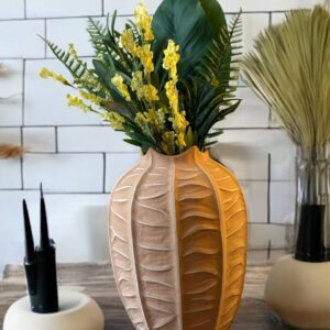 Decorative Clay Ceramic Mini small bud matte retro style ceramic vase