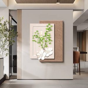 Modern Wall Art with Floral Accents