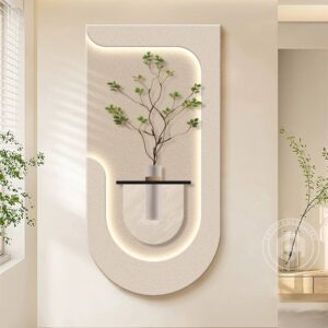 Minimalist Wall Decor with LED Backlighting